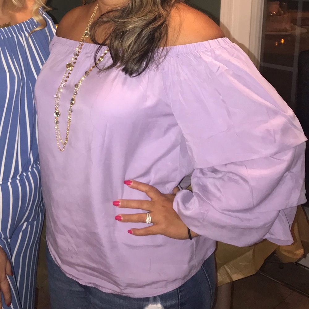 Loft off shoulder top